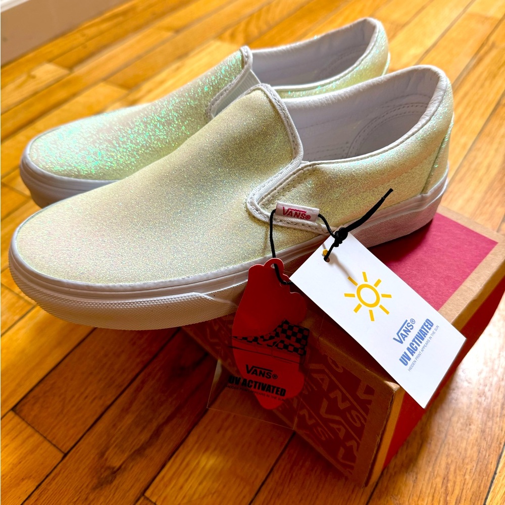 Vans Classic Slip on (Uv Glitter) pink/truwhite